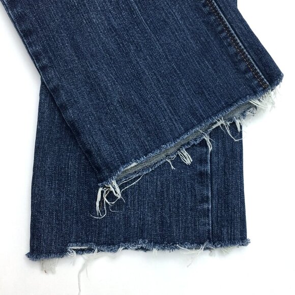 Levi's 525 Perfect Waist Jeans Straight Leg Distressed Frayed Hems size 10 - Picture 8 of 9
